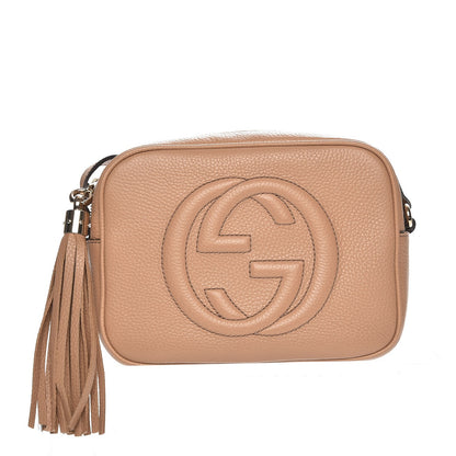 Gucci Pebbled Calfskin Small Soho Disco Bag Rose Beige 1 of 7