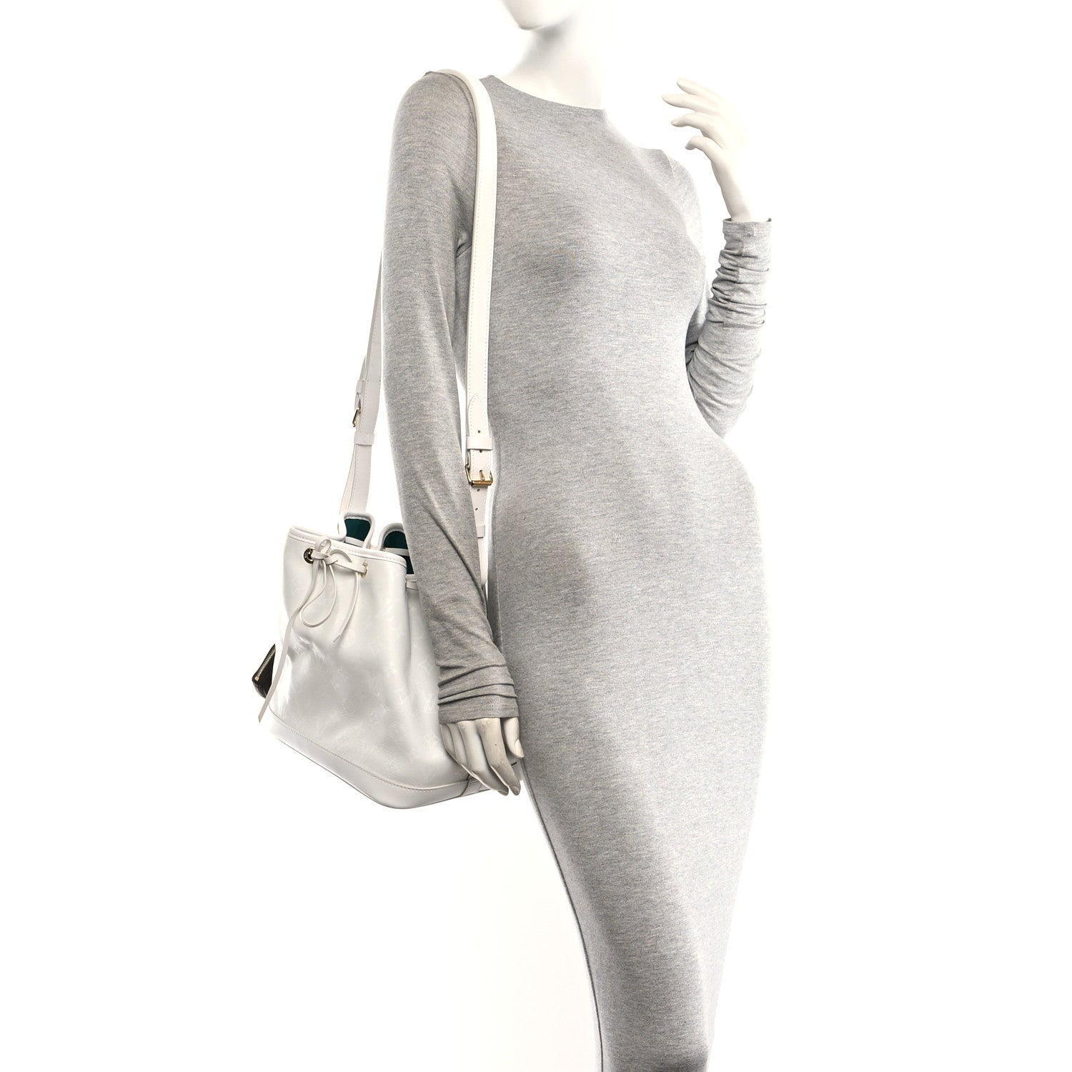 Louis Vuitton X SUN YITIAN Calfskin Monogram Petit Noe White 2 of 10