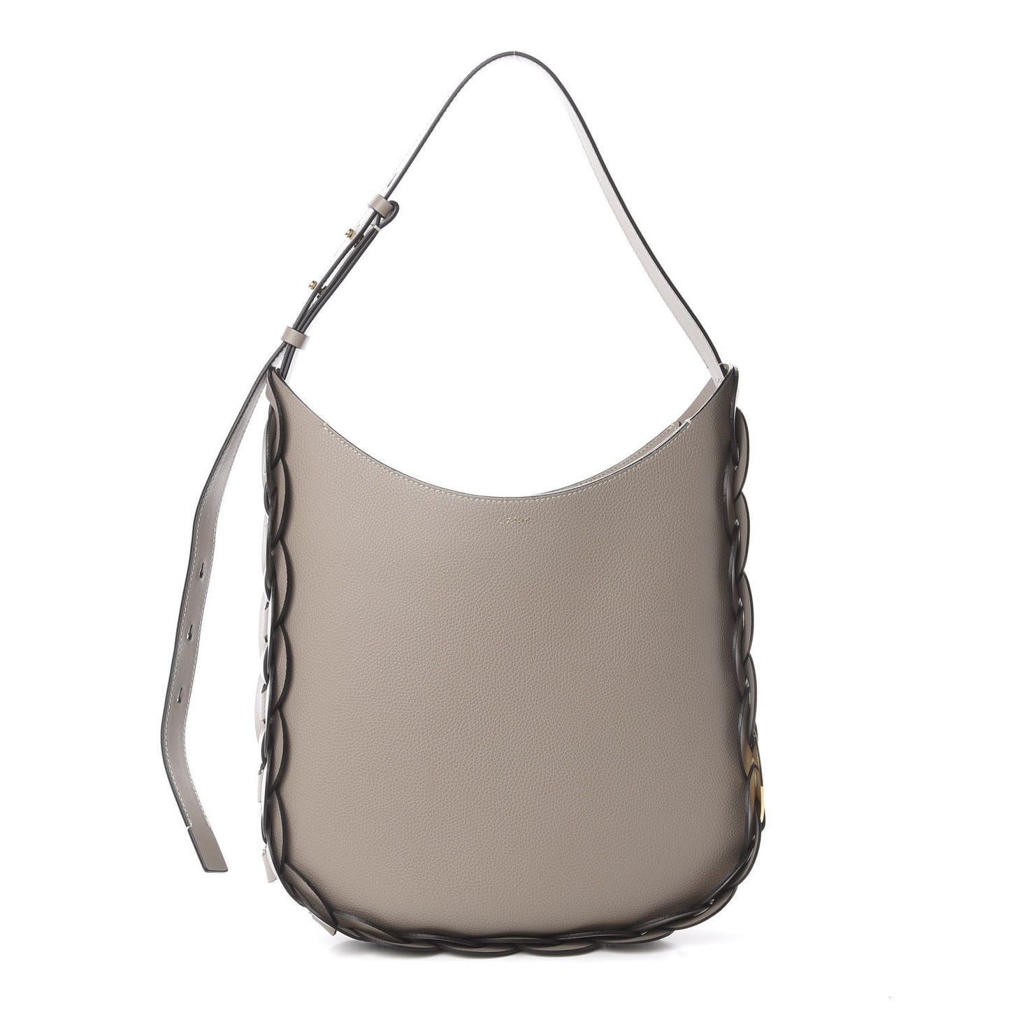 Small Grain Smooth Calfskin Medium Darryl Hobo Motty Grey
