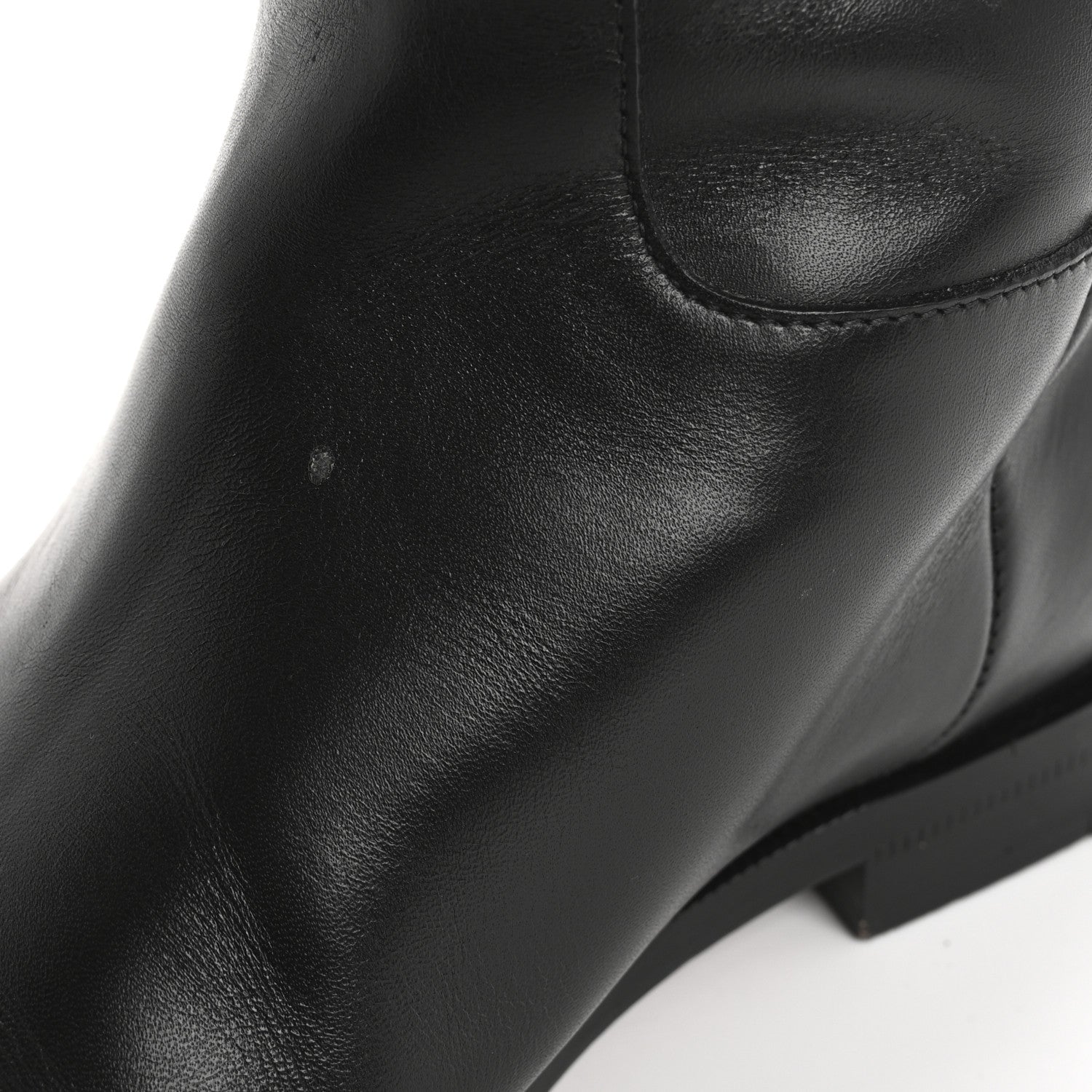 Louis Vuitton Calfskin Heritage Flat High Boots 37.5 Black 14 of 14