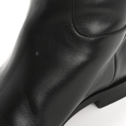 Louis Vuitton Calfskin Heritage Flat High Boots 37.5 Black 14 of 14