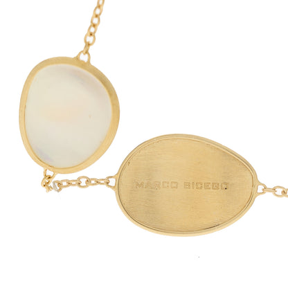 Marco Bicego 18K Yellow Gold Mother of Pearl Lunaria Short Necklace 3 of 5