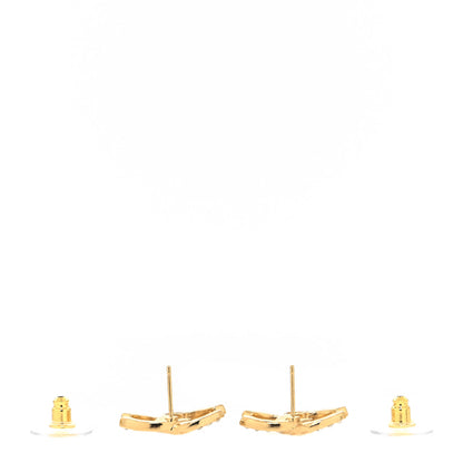 Chanel Crystal Twist CC Earrings Gold 3 of 4