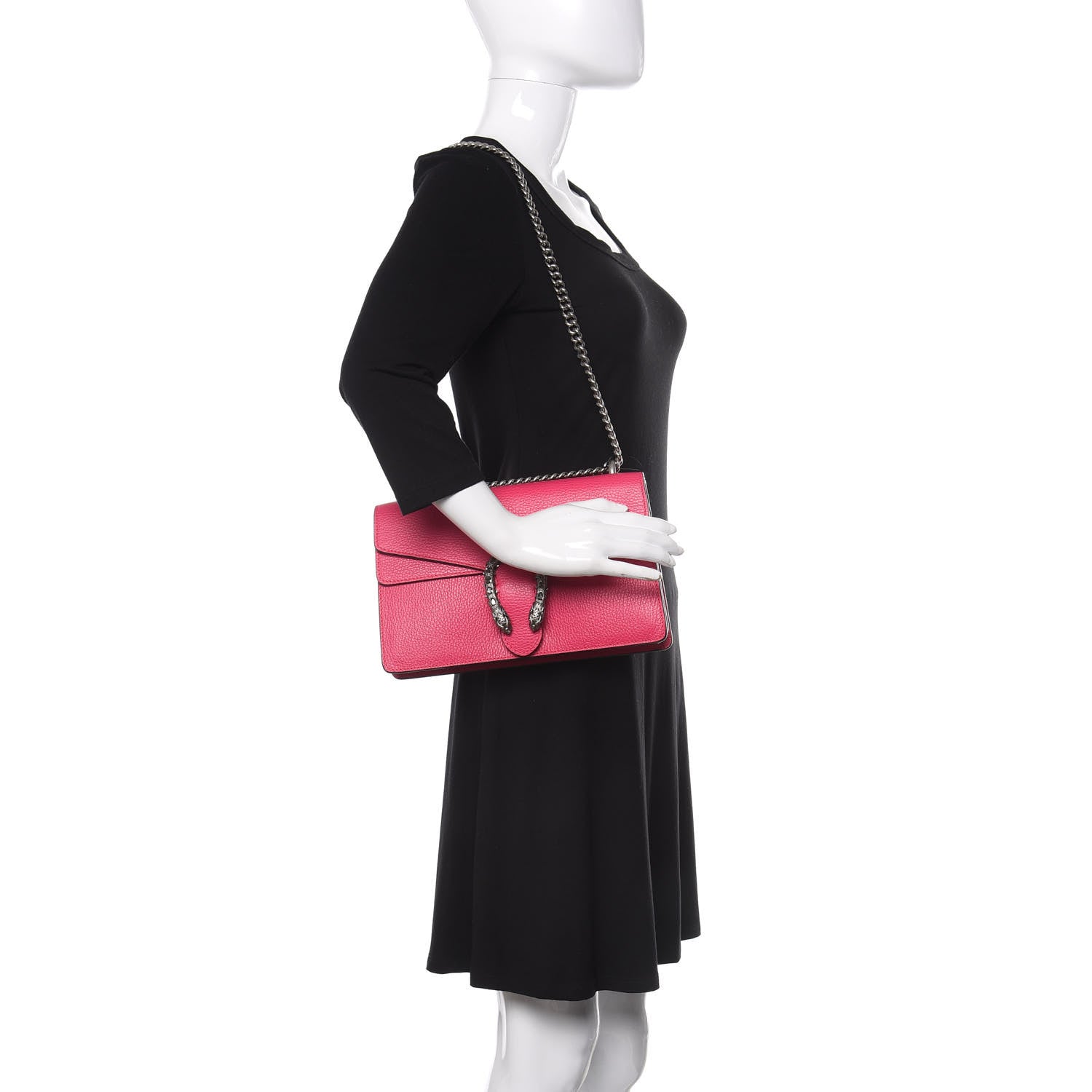 Gucci Dollar Calfskin Small Dionysus Shoulder Bag Box Pink 2 of 11