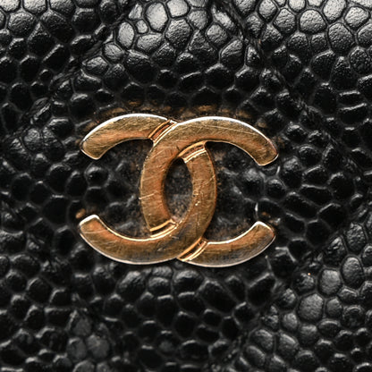 Chanel Caviar Quilted Large Gusset Zip Around Wallet Black 13 of 21