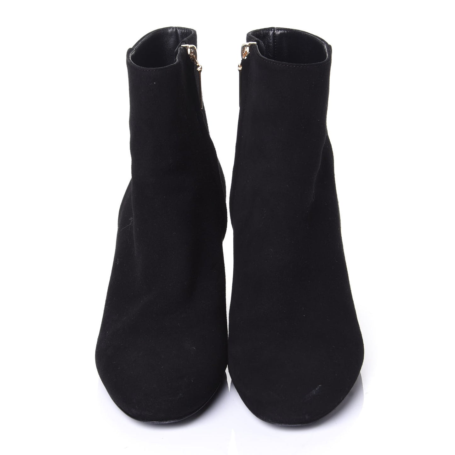 Kid Scamosciato Loulou 70 Ankle Zip Boot 39 Black