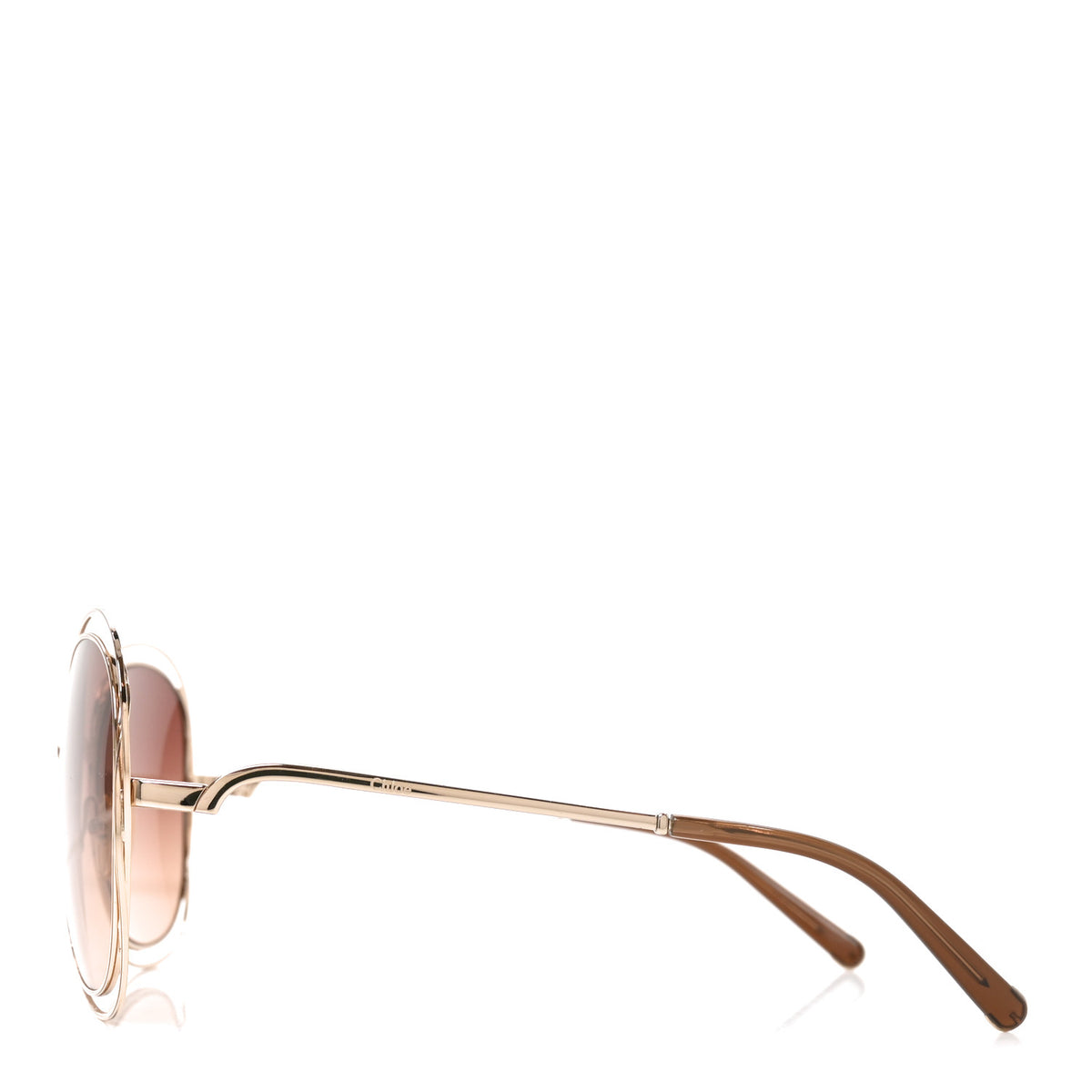 Oversized Round Carlina Sunglasses CE119S Gold