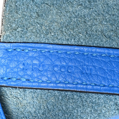 Hermes Taurillon Clemence Picotin Lock 22 MM Bleu Hydra 7 of 13
