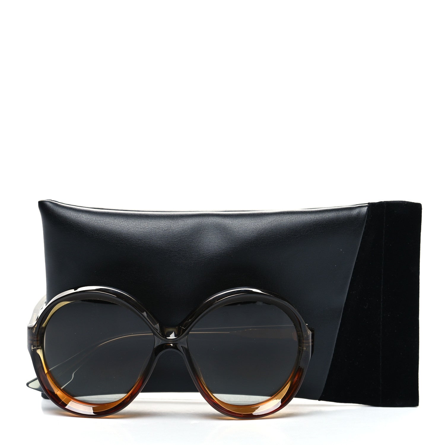 Christian Dior Diorbianca Round Sunglasses Brown 9 of 9