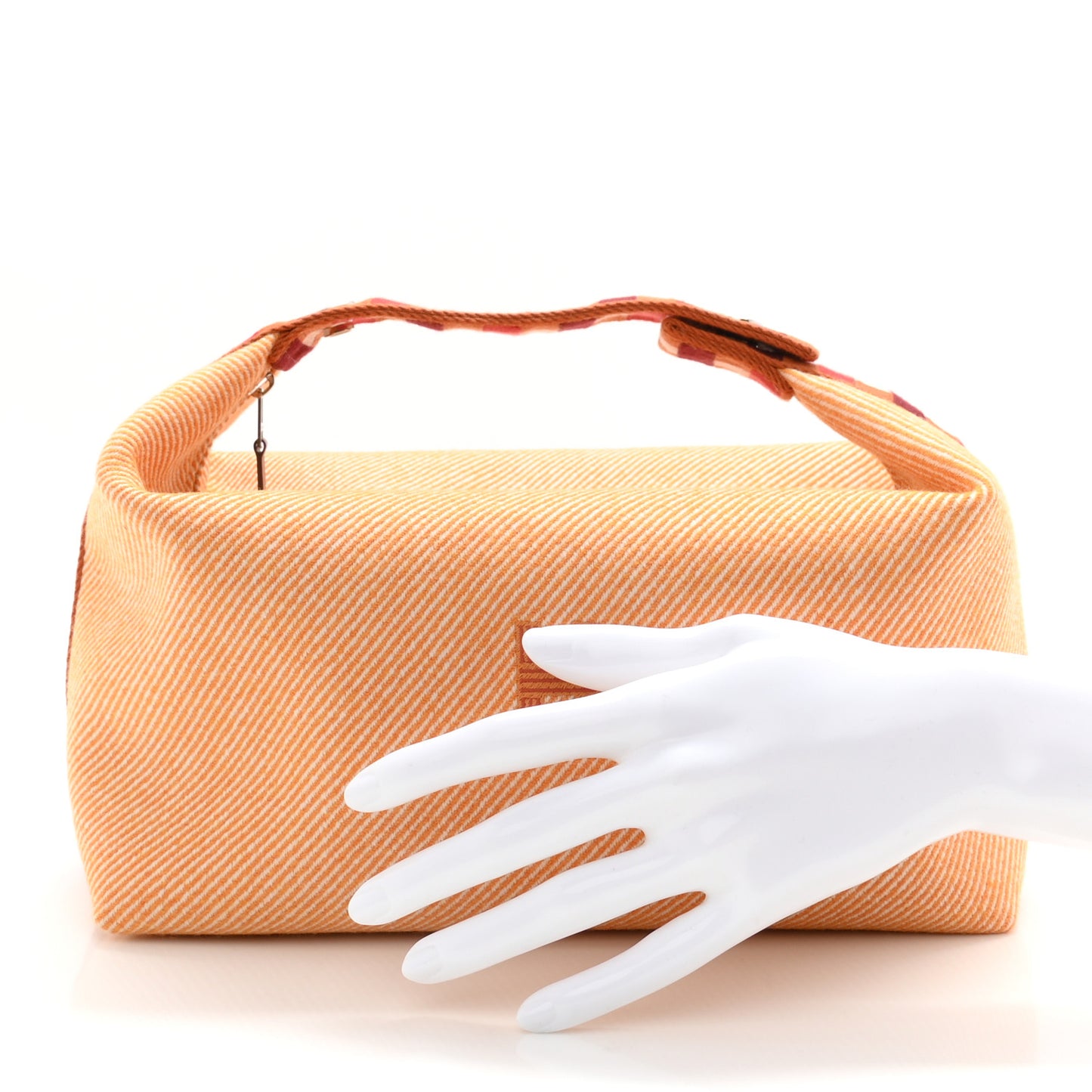 Merino Wool Large Au Carre Bride-A-Brac Pouch Fauve