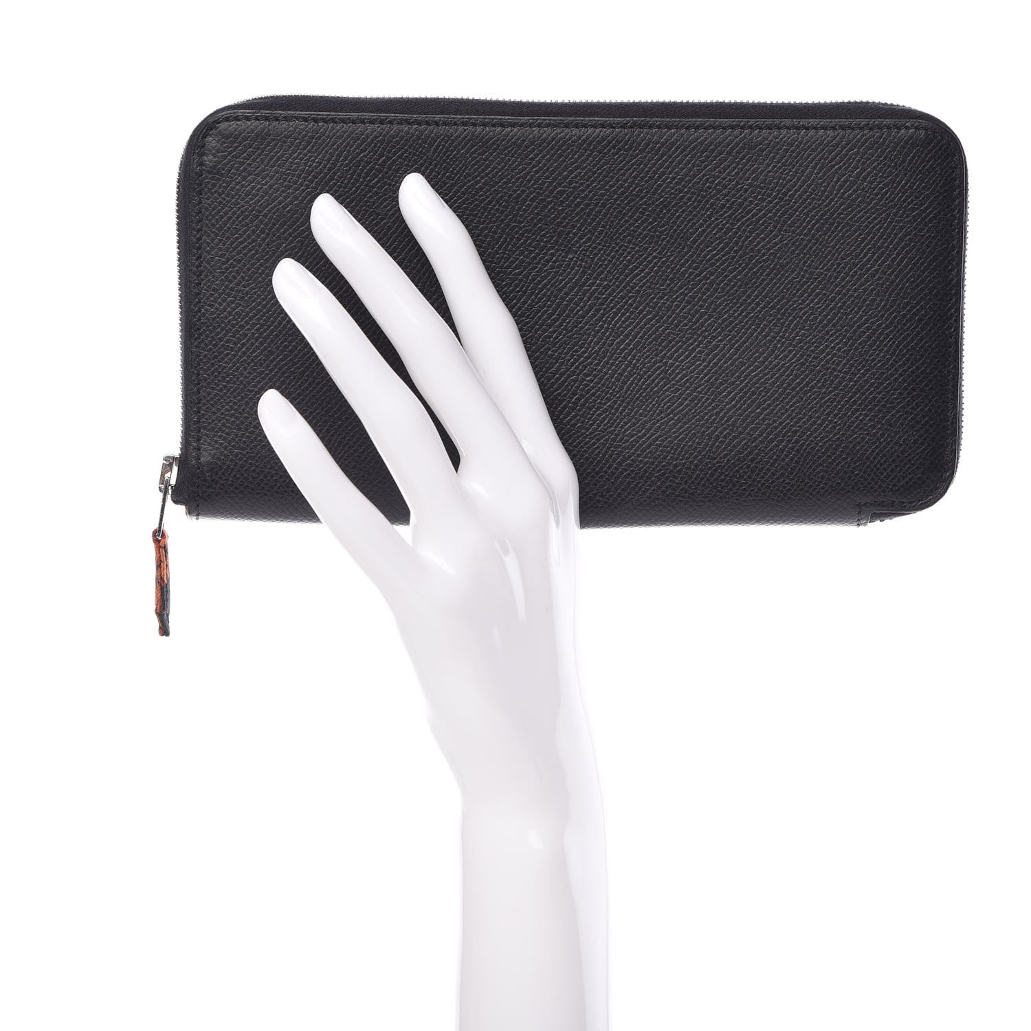 Hermes Epsom Silk'In Wallet Black 2 of 9