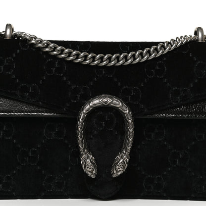 Gucci Velvet GG Monogram Small Dionysus Shoulder Bag Black 9 of 11