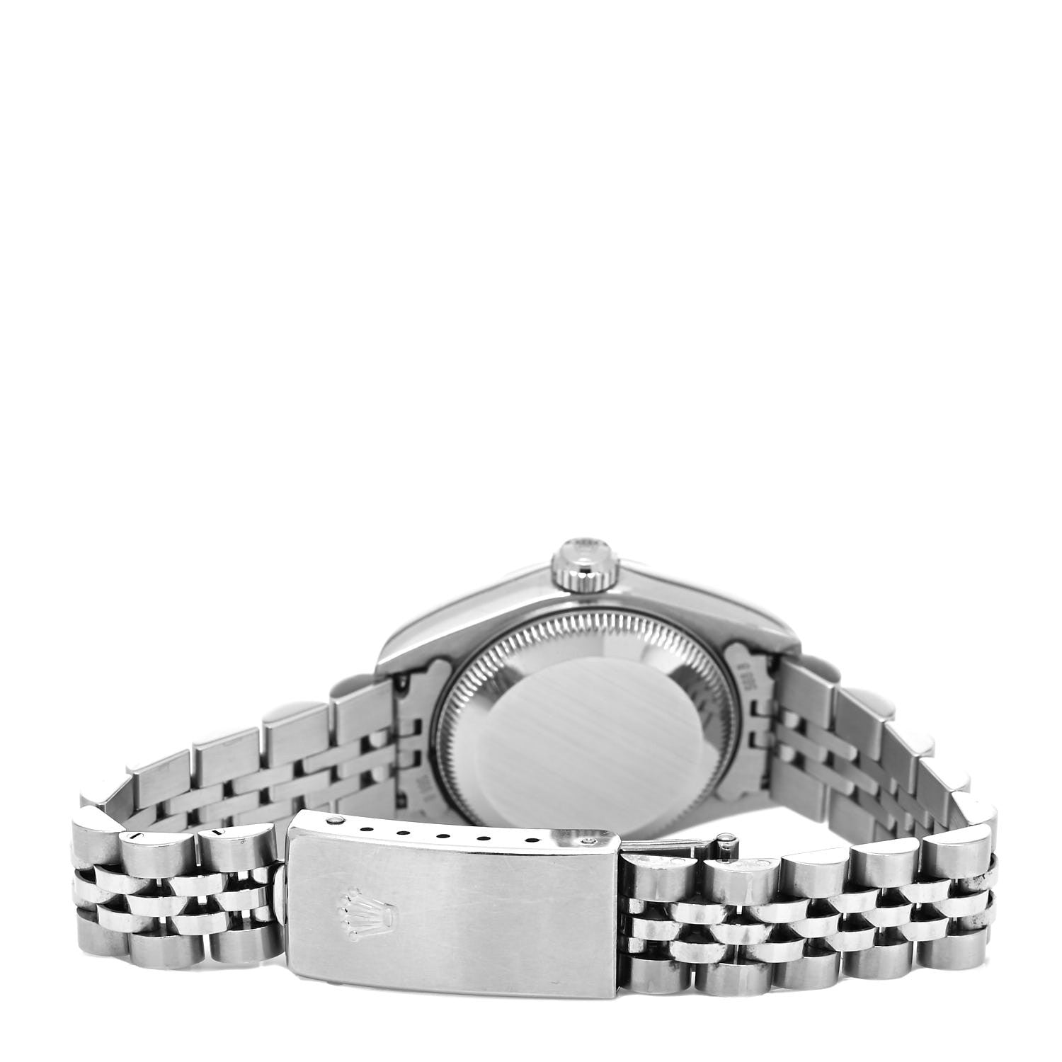 Rolex Stainless Steel 18K White Gold 26mm Oyster Perpetual Datejust Watch Silver Roman 79174 3 of 5