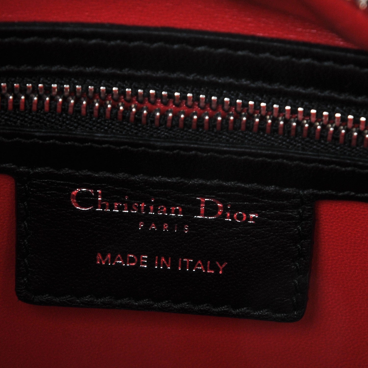 Christian Dior Lambskin Cannage Medium Lady Dior Black 6 of 6