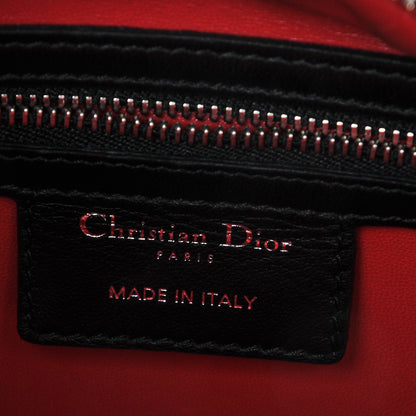 Christian Dior Lambskin Cannage Medium Lady Dior Black 6 of 6