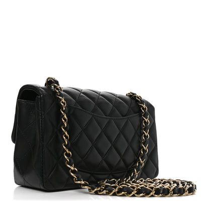 Chanel Lambskin Quilted Mini Rectangular Flap Black 3 of 11