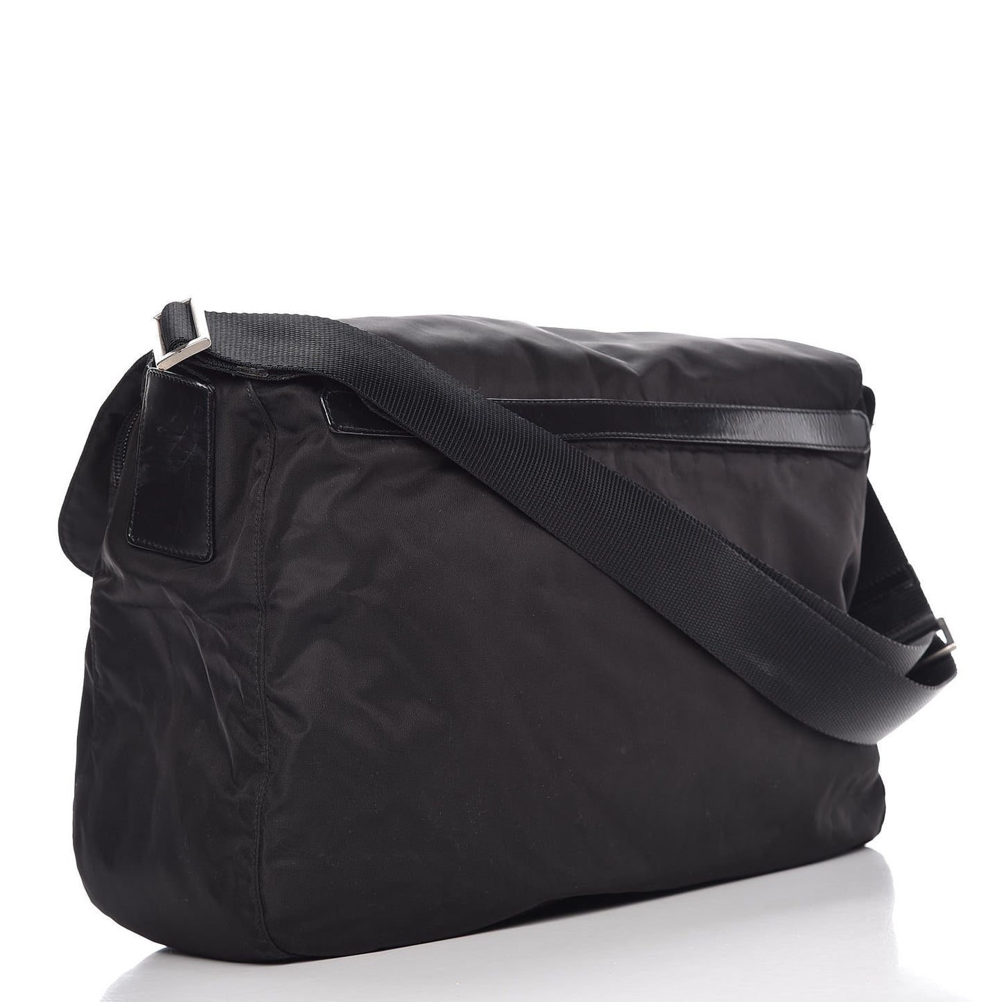 Tessuto Nylon Messenger Bag Black