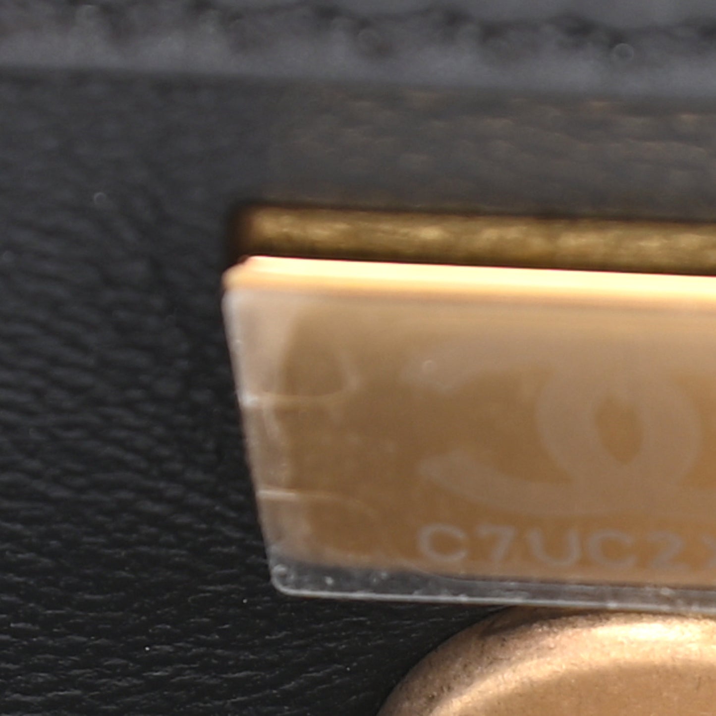 Calfskin Strass Quilted Mini Coco Handle Flap Black