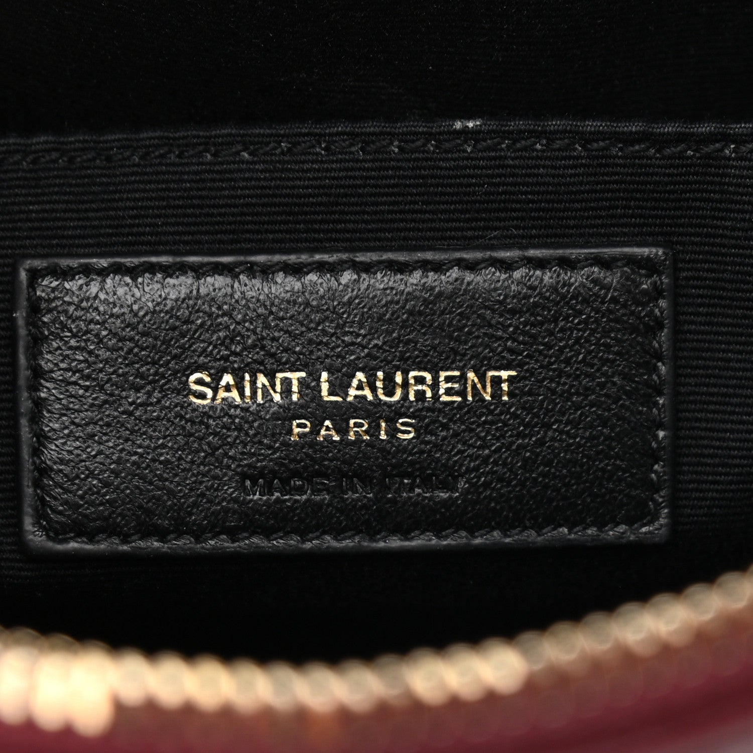 Saint Laurent Calfskin Matelasse Monogram Lou Camera Bag Dark Legion Red 6 of 9