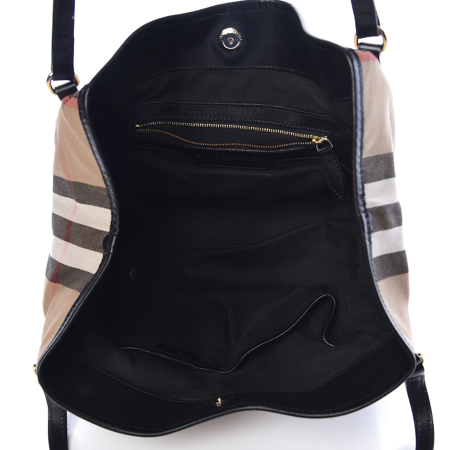 House Check Small Canterbury Tote Black