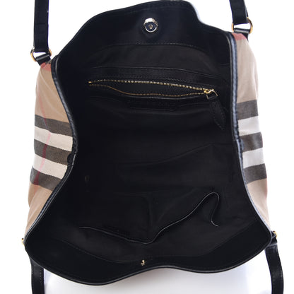 Burberry House Check Small Canterbury Tote Black 5 of 11