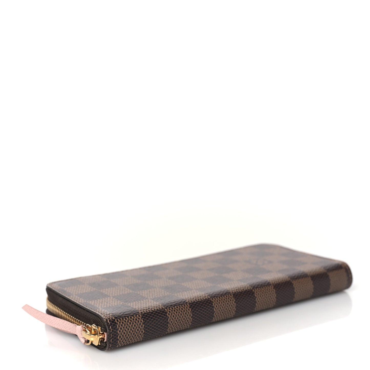 Damier Ebene Clemence Wallet Rose Ballerine