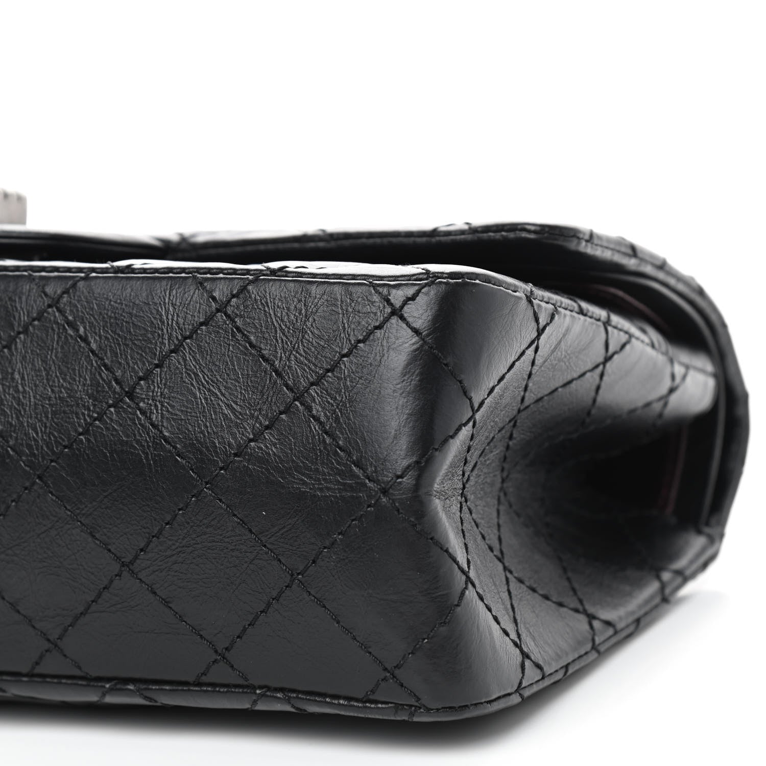 Chanel Aged Calfskin Quilted 2.55 Reissue 225 Flap Black 7 of 9