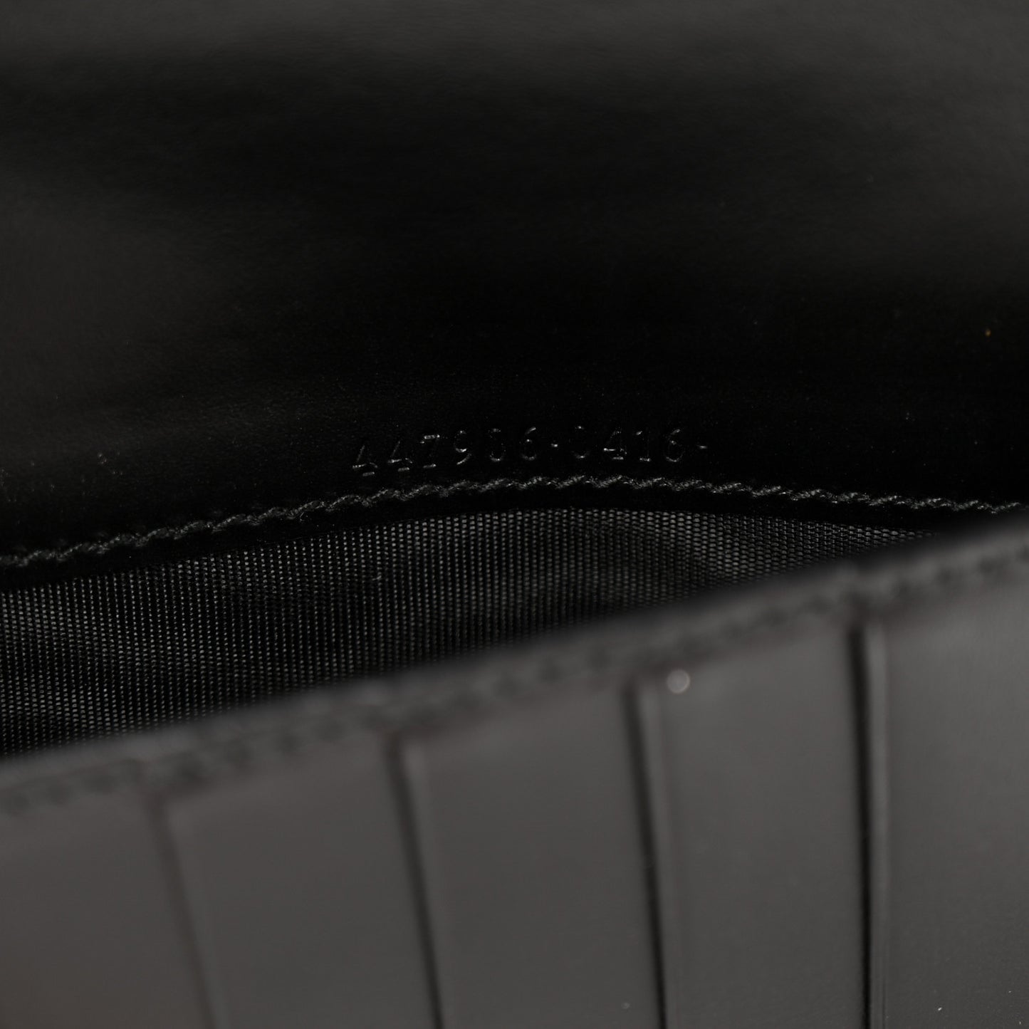 Guccissima Signature Zip Around Organizer Wallet Black