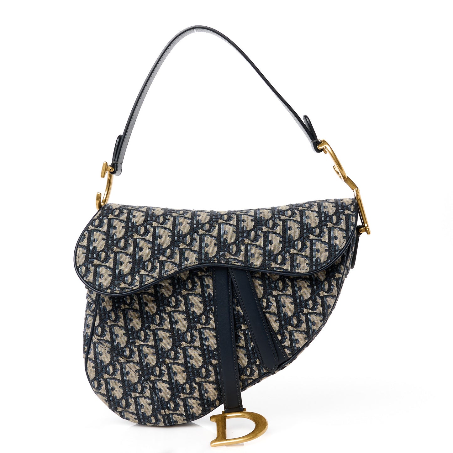 Oblique Saddle Bag Blue