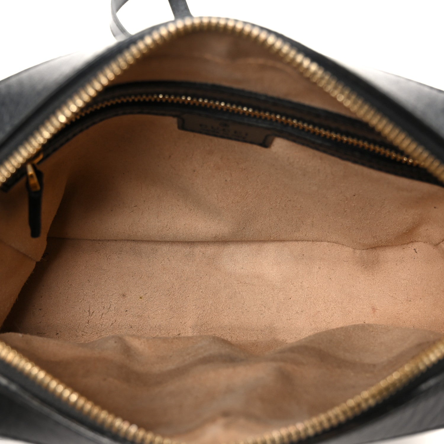 Gucci Textured Calfskin Small Horsebit 1955 Shoulder Bag Black 5 of 11