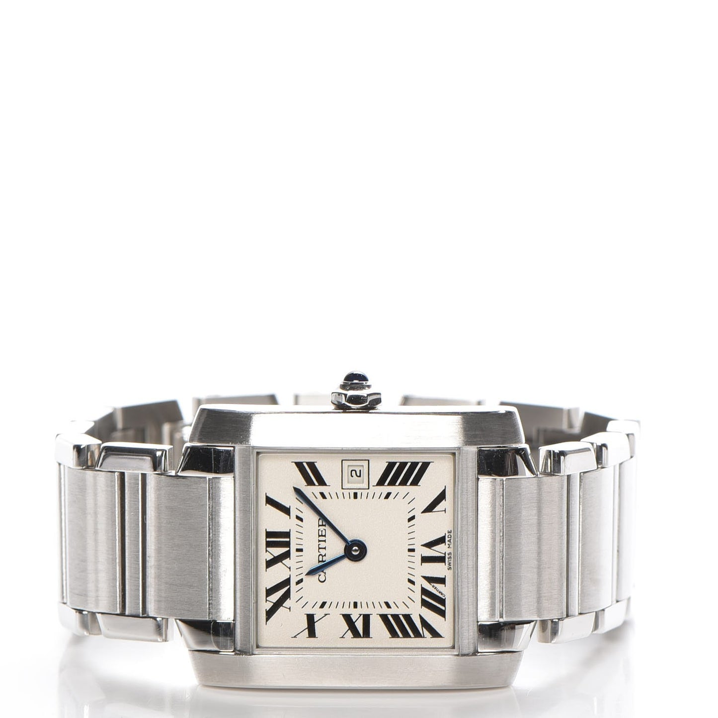 Stainless Steel 25mm Tank Francaise Quartz Watch