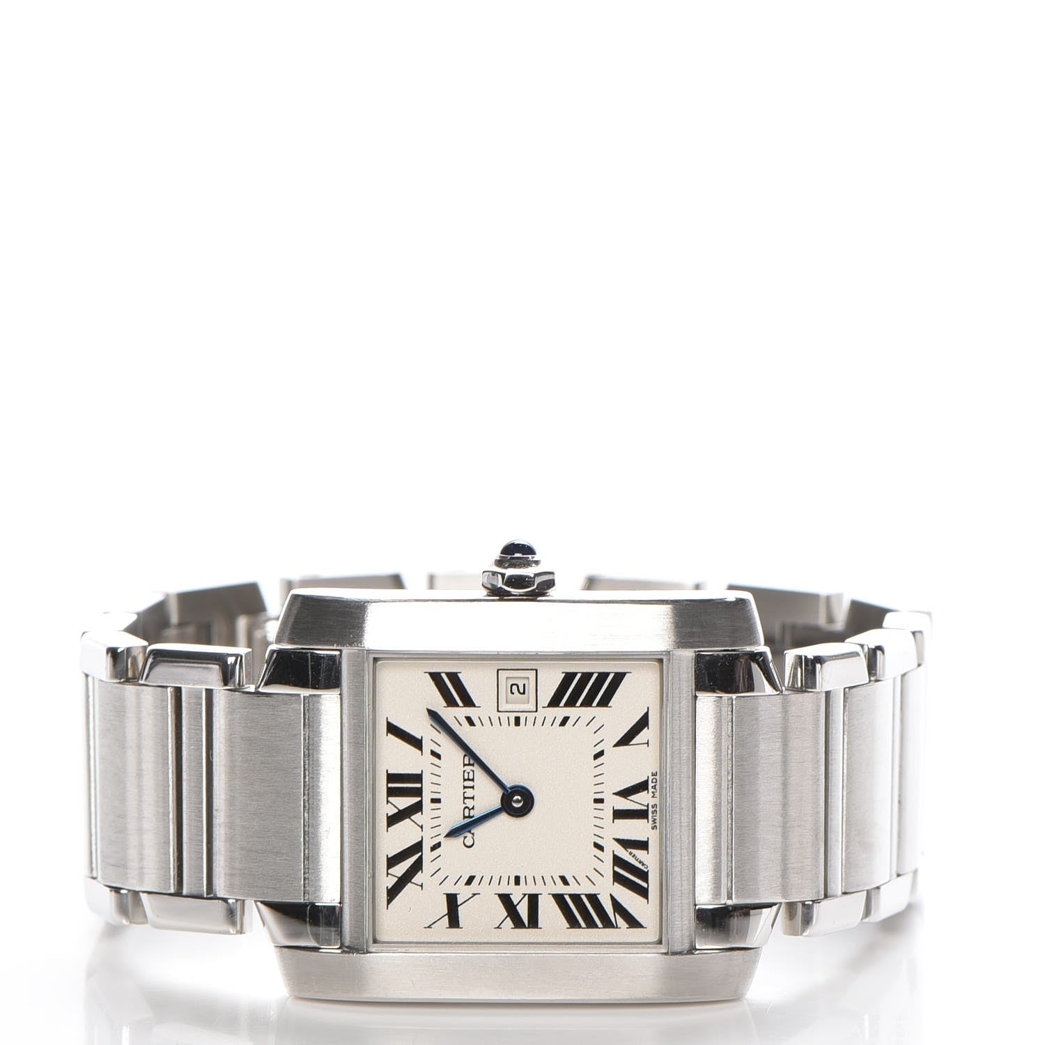 Cartier Stainless Steel 25mm Tank Francaise Quartz Watch 3 of 11