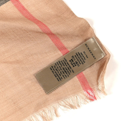 Burberry Wool Silk Gauze Giant Check Lightweight Scarf Archive Beige 4 of 4
