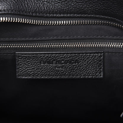 Balenciaga Calfskin Medium Logo North South Shopping Tote Black 5 of 11