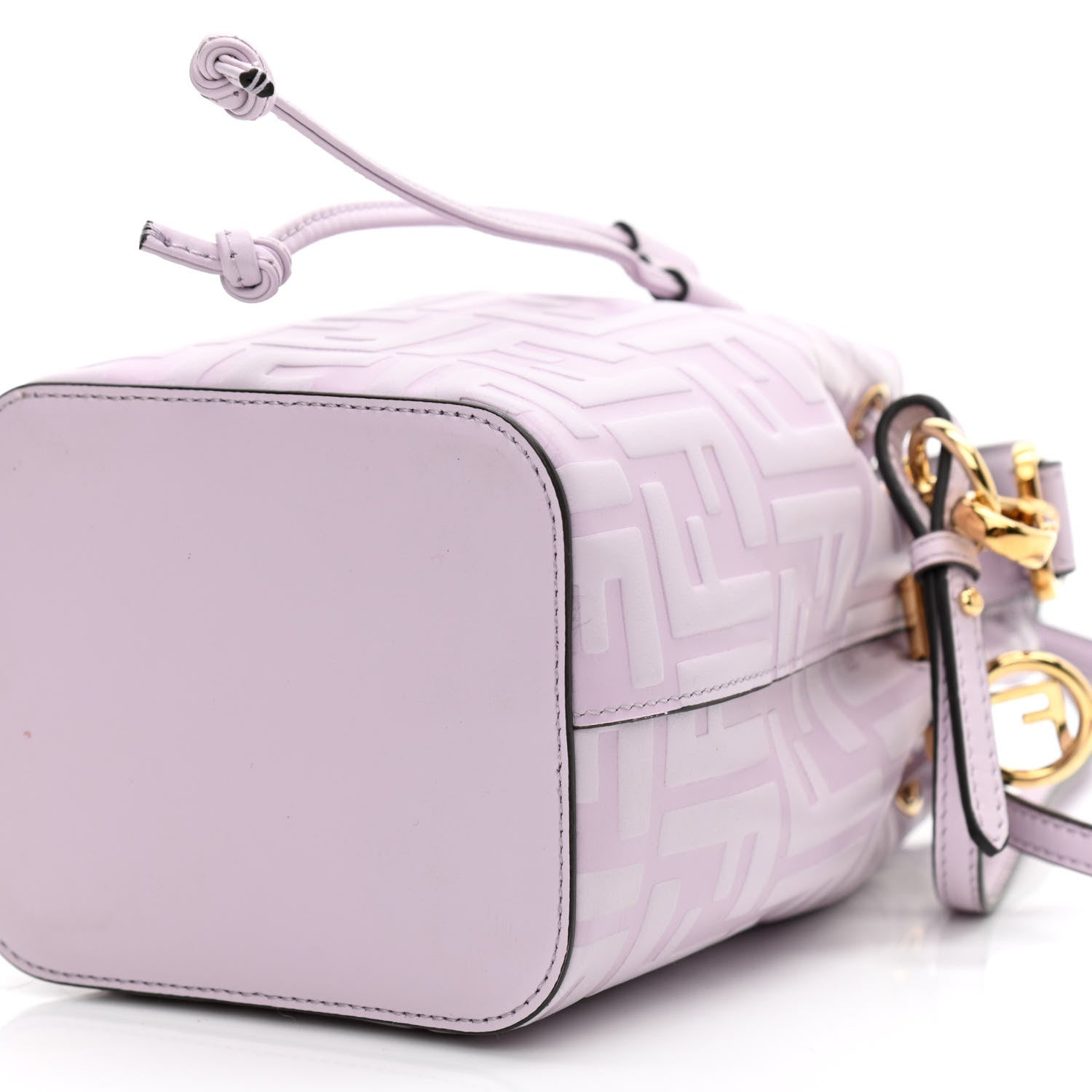 Fendi Vitello Termosport F is Fendi FF 1974 Embossed Mini Mon Tresor Bucket Bag Anemone 10 of 10
