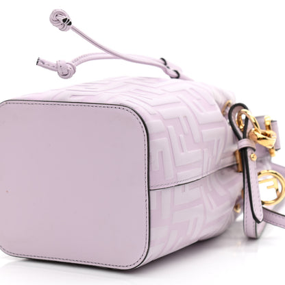 Fendi Vitello Termosport F is Fendi FF 1974 Embossed Mini Mon Tresor Bucket Bag Anemone 10 of 10
