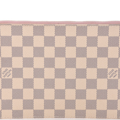 Louis Vuitton Damier Azur Neverfull MM GM Pochette Rose Ballerine 7 of 7