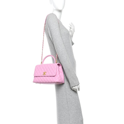 Chanel Caviar Quilted Small Coco Chain Handle Flap Lilac 2 of 13