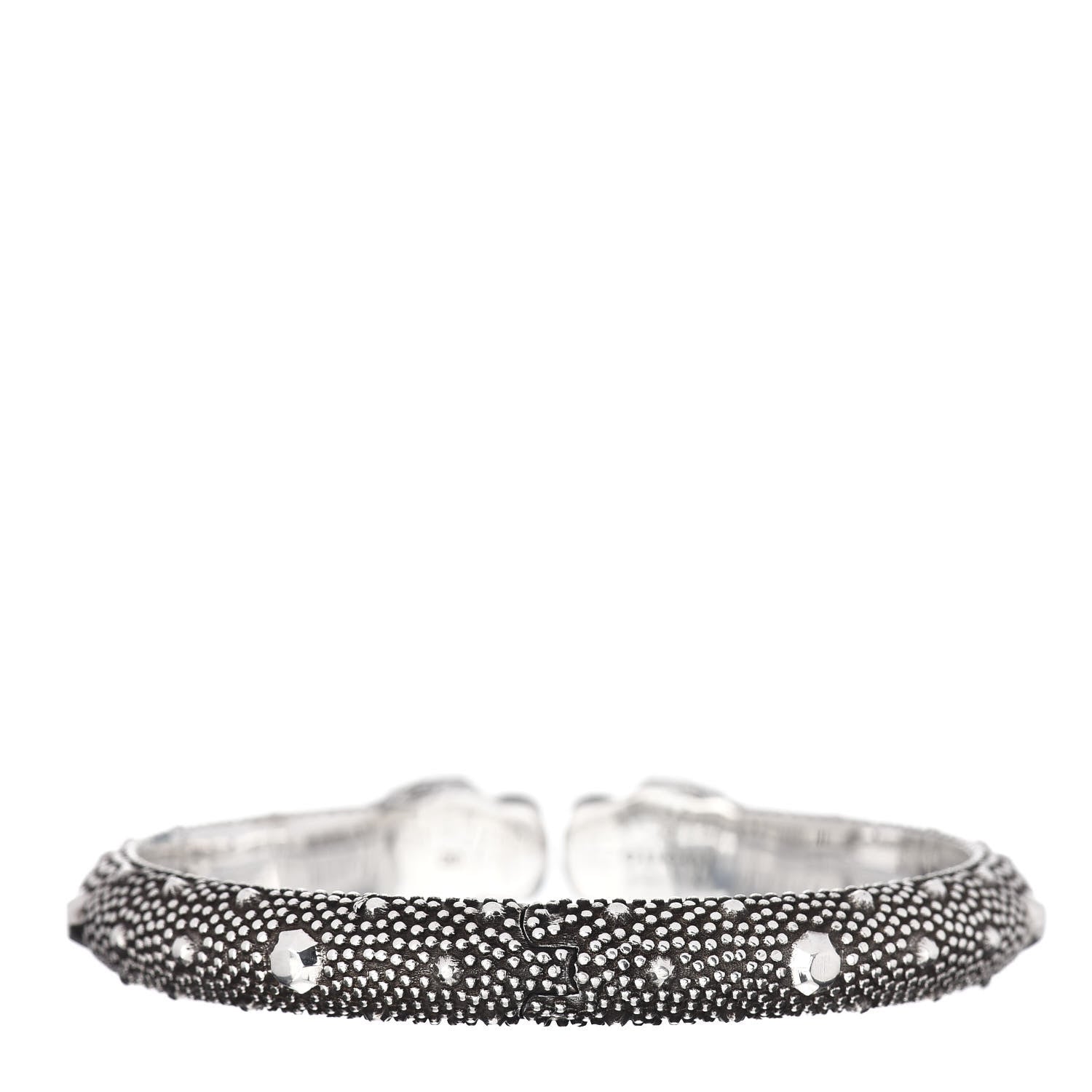 Gucci Sterling Silver Double Tiger Head Cuff Bracelet 3 of 4