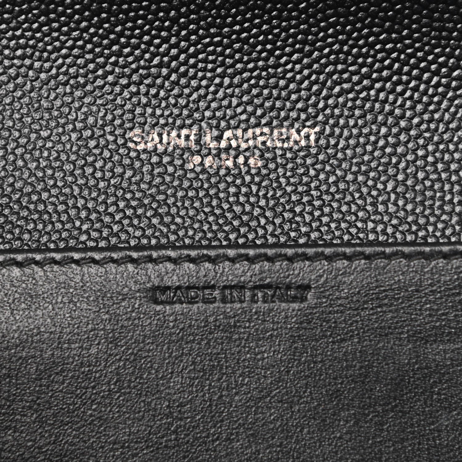 Saint Laurent Grain De Poudre Uptown Chain Wallet Black 7 of 10