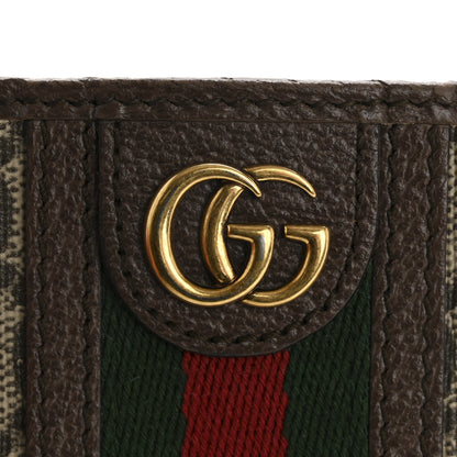 Gucci GG Supreme Monogram Ophidia Card Holder Brown 9 of 10