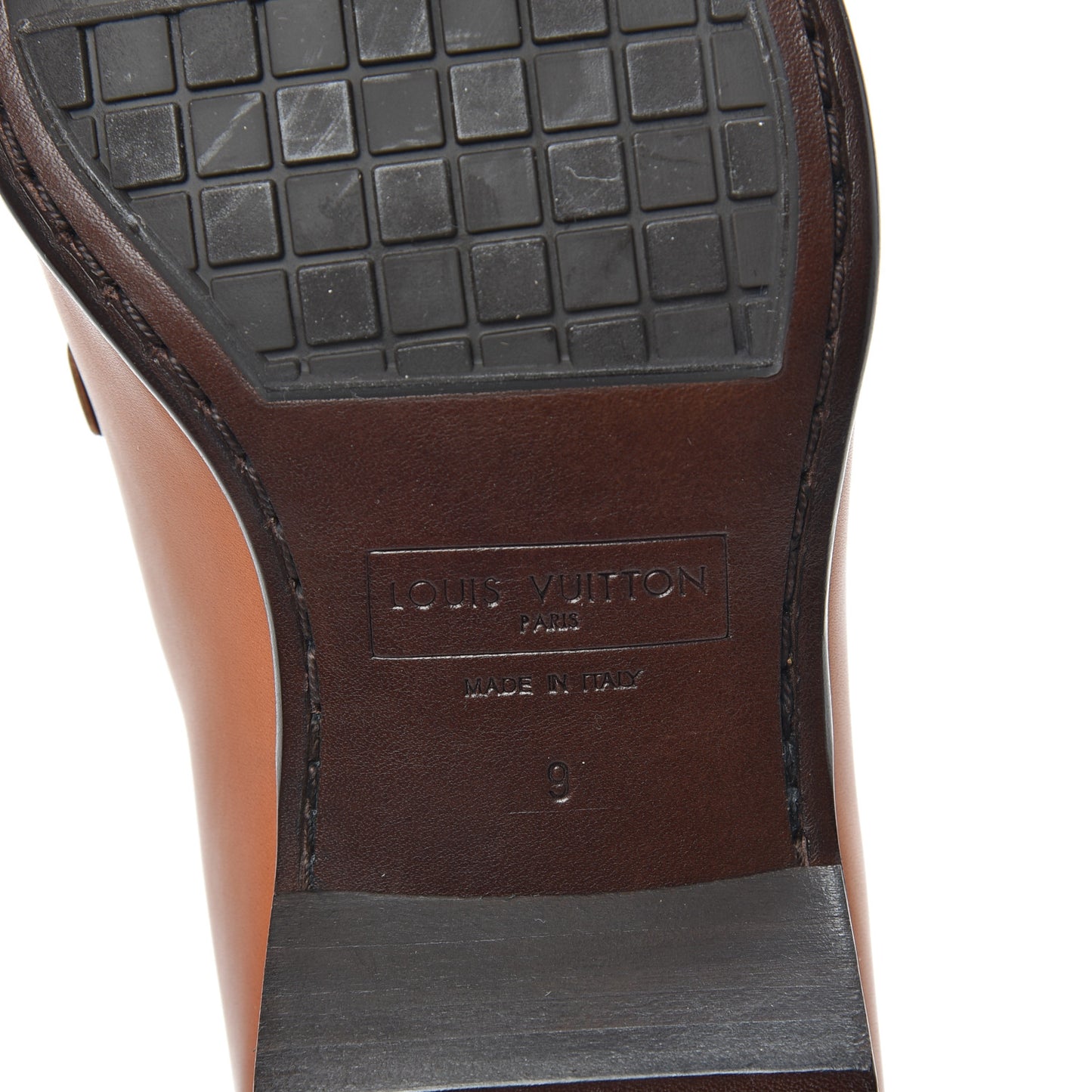 Calfskin Mens Gary Loafer size 9 Brown