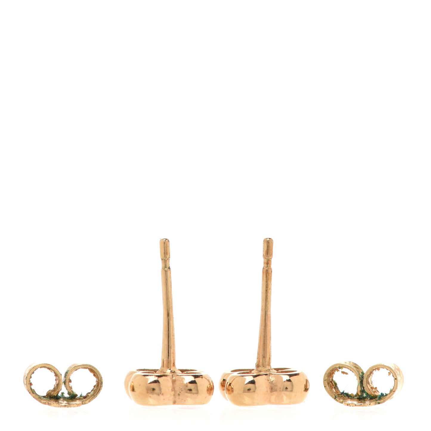 Brass Flower Full Stud Earrings Gold