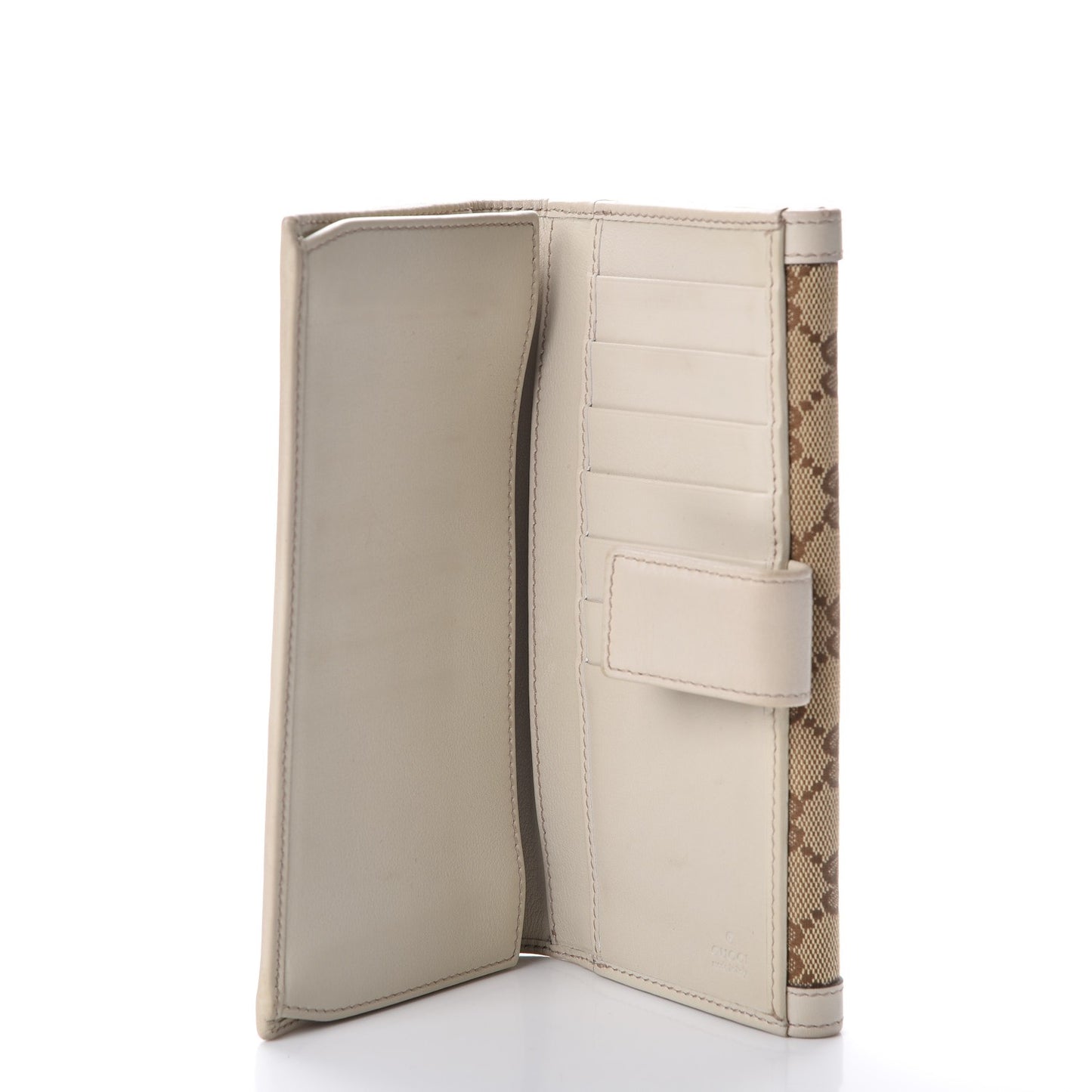 Monogram Margaux Calfskin Sukey Continental Organizer Wallet Beige Ebony Mystic White
