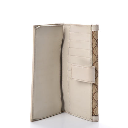 Gucci Monogram Margaux Calfskin Sukey Continental Organizer Wallet Beige Ebony Mystic White 2 of 14