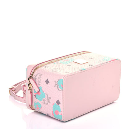 MCM Visetos Floral Leopard Vanity Case Pink 4 of 9