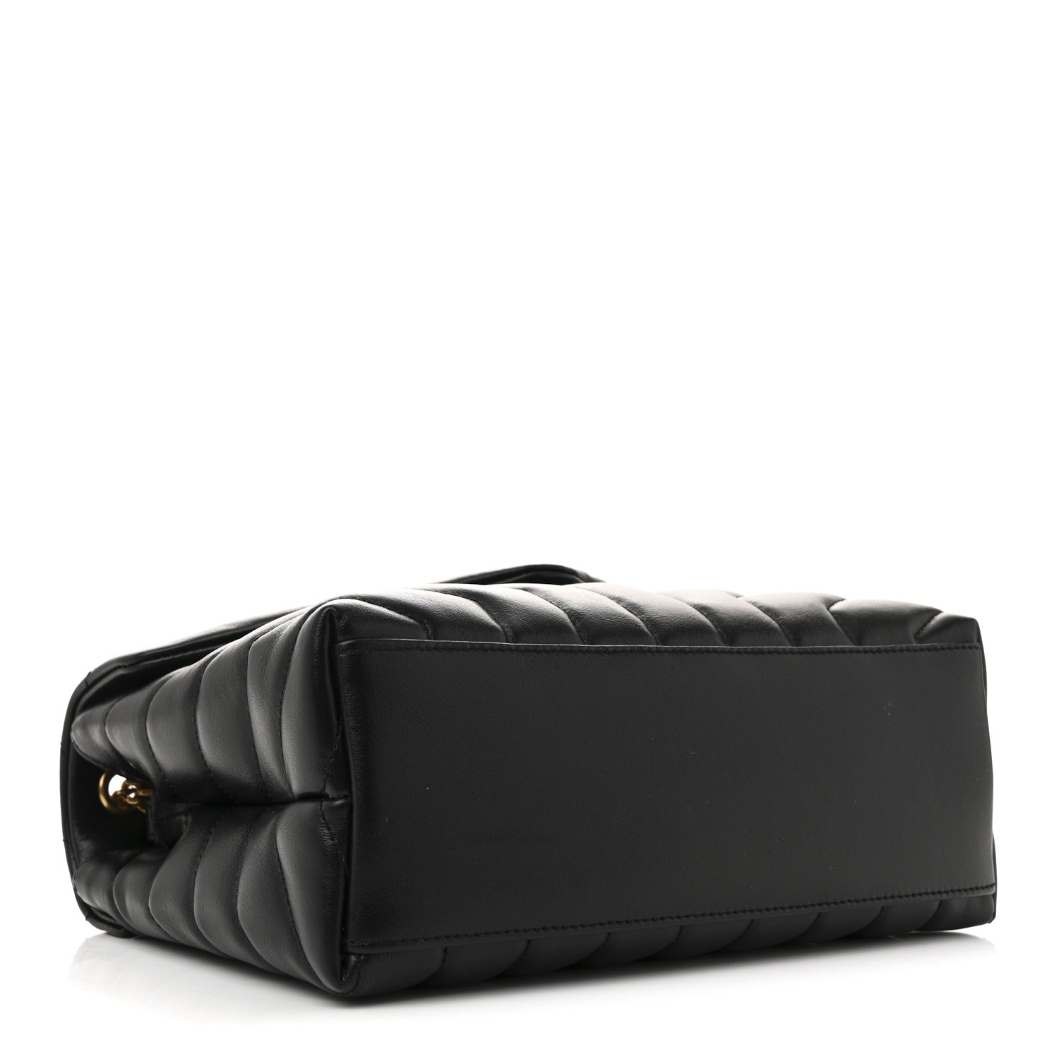Saint Laurent Calfskin Y Quilted Monogram Small Loulou Chain Satchel Black 4 of 10