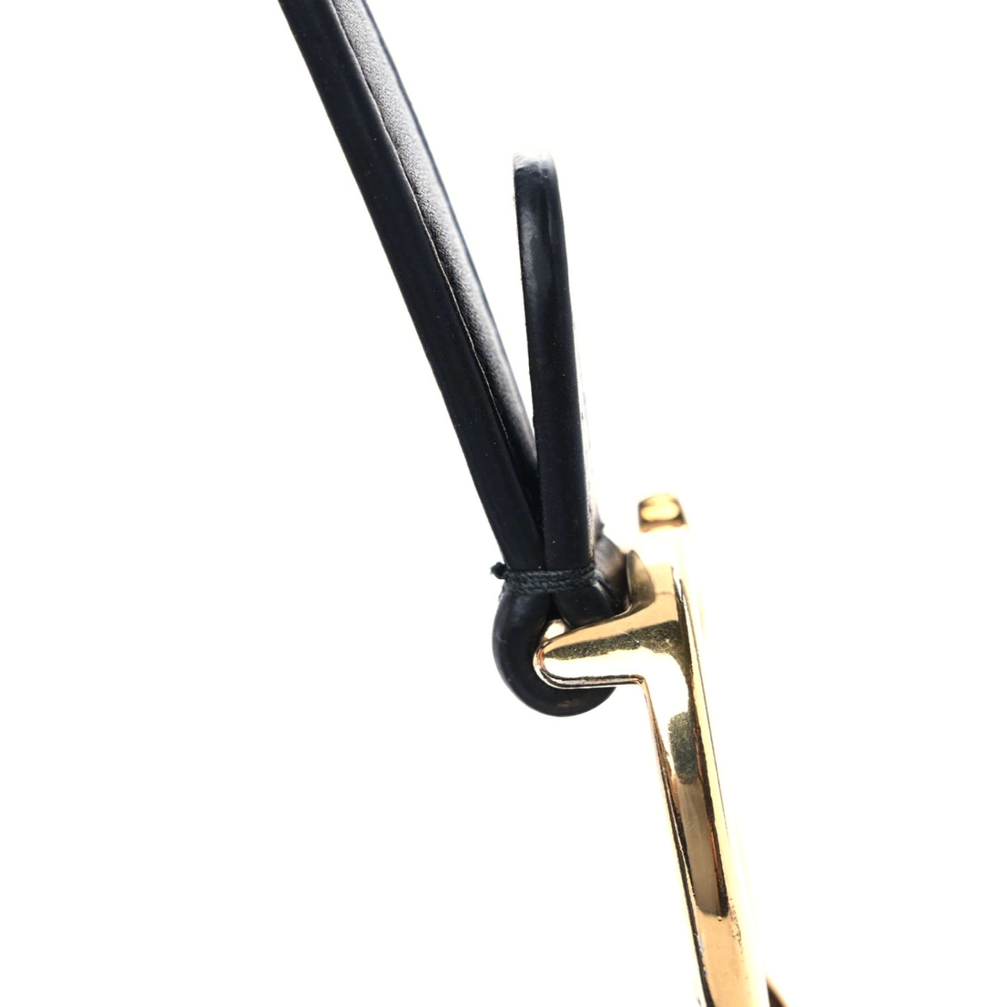 Calfskin Mini Saddle Bag Black