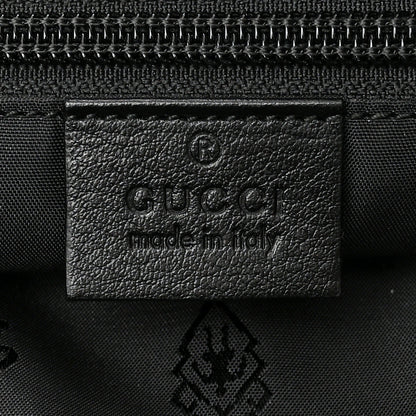 Gucci Guccissima Medium Flat Messenger Bag Black 7 of 10