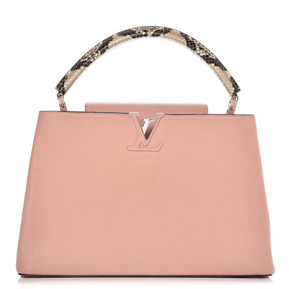 Louis Vuitton Taurillon Python Capucines MM Magnolia 1 of 6